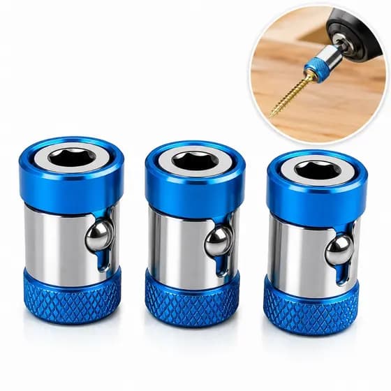 Anéis Bits Magnéticos para Parafusadeira 1/4" – Super Ímã Limitador de Profundidade