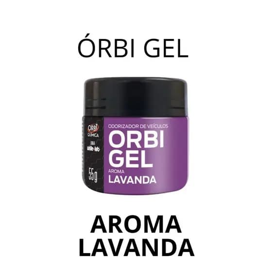 Aromatizante Odorizador Cheirinho Gel 55g Orbi Quimica carro caminhao - LAVANDA