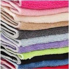 Kit com 10 Flanelas Microfibra 100% poliéster 30 x 40 cm - Cores Sortidas