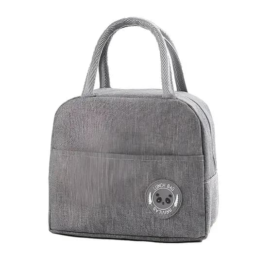 Bolsa Lancheira Térmica 4l cinza para Marmita e Viagem