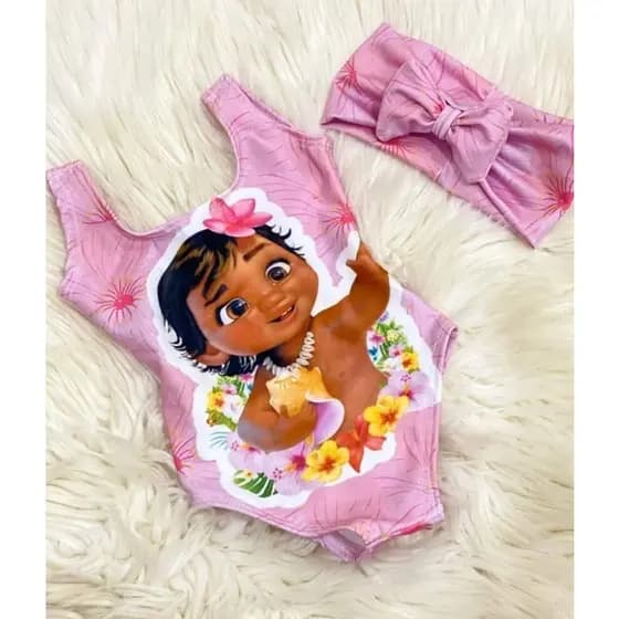 Body Infantil menina com Tiara