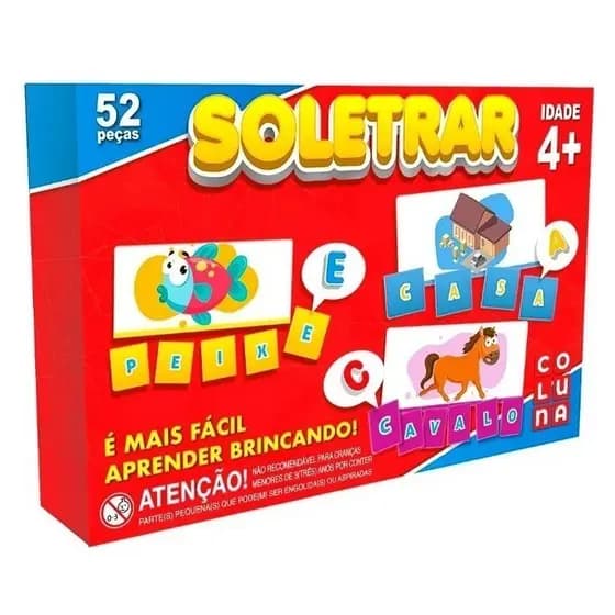 Jogo Educativo Soletrar Pedagógico Brincar de Aprender