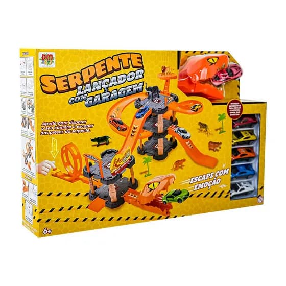 PISTA SERPENTE LANÇADOR COM GARAGEM