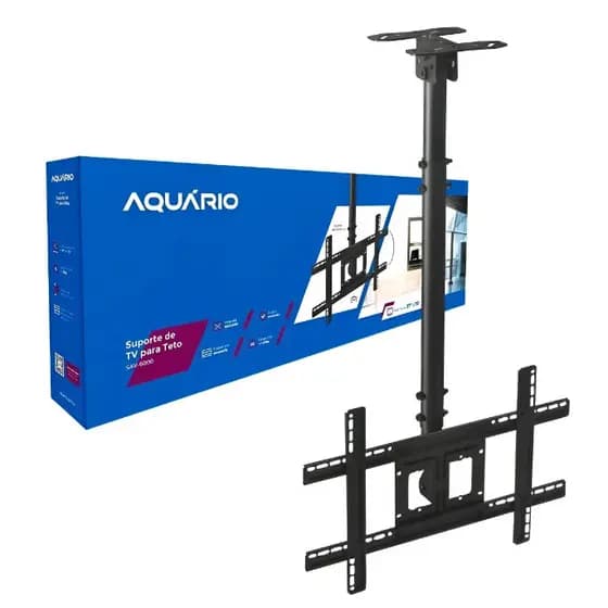Suporte Teto Para Tv 32 A 75 Ajuste Altura Sav-6000 Aquário