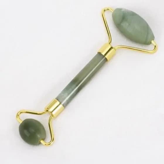 Rolo Massageador Facial Pedra Jade Roller Natural Anti Rugas Massoterapia