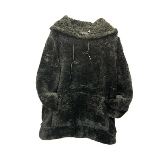 blusa fechado masculino pelinho com capuz bem quente bolso no2788