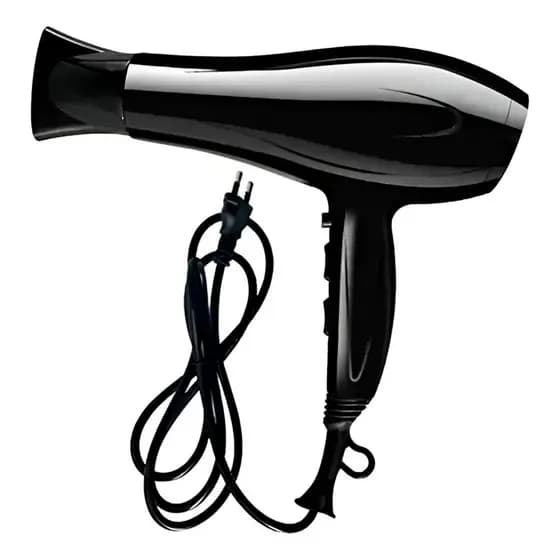 Secador de Cabelo Professional 220V Turbo Ar Quente Frio Cor:Preto