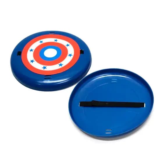 Escudo Super-herói defensor Azul