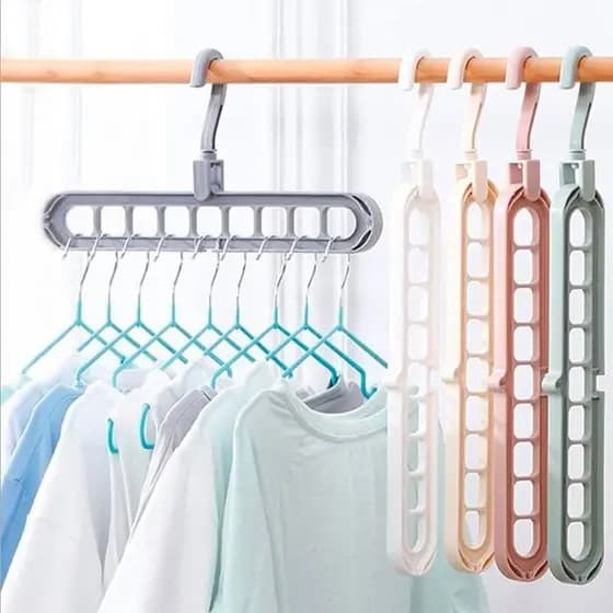Cabide Mágico Organizador 9 Furos MultiDobrável