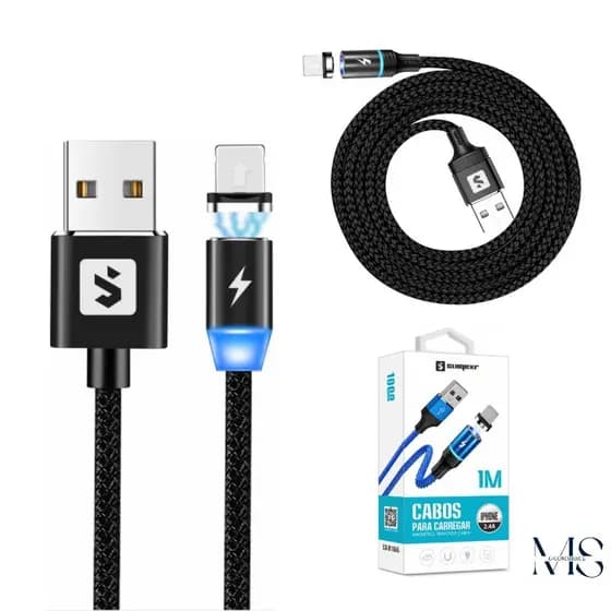 Kit C/2 Cabo Magnetico Para v8 , J3 prime, Lenovo, Usb E Micro-usb