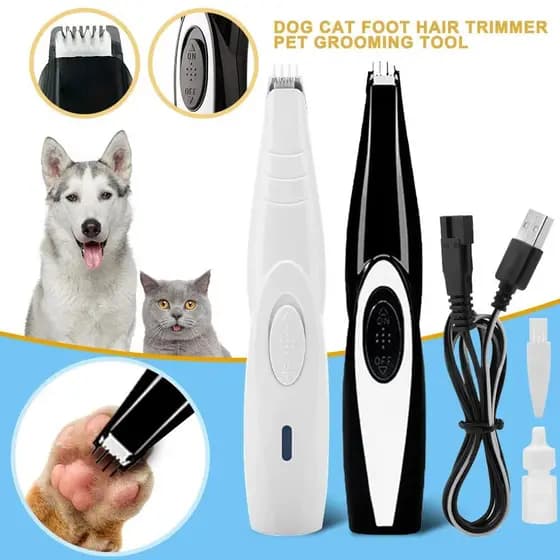 Máquina Tosa Pata Olhos Orelha Pet Cão Gato Profissional Aparador De Pelos Cortador Máquina Baixa