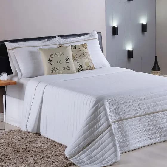 Colcha Cobre Leito Cama Queen 05 Peças Dupla Face Envio Imediato 2,50m x 2,45m