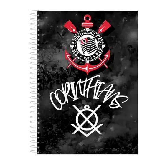 Caderno Futebol Corinthians 1, 10 ou 20 Matérias Capa Dura