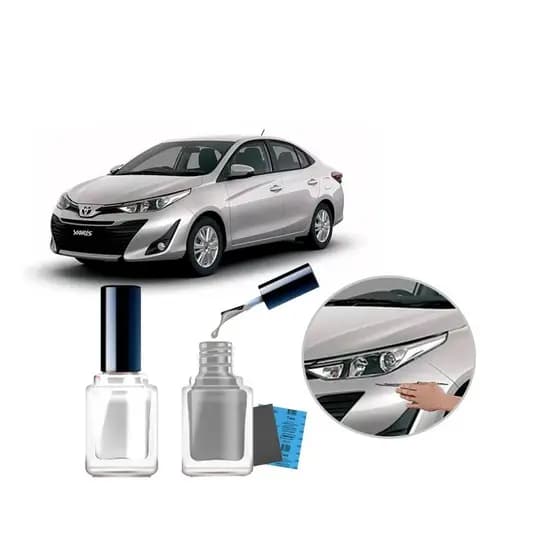 Tinta Tira Risco Automotivo Cor Carro Yaris 2019 2020 Prata Premium