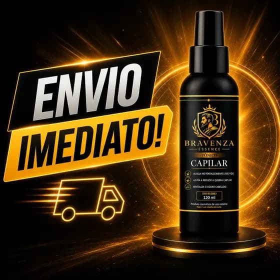 Barba Cabelo Sobrancelha Tônicos Capilares 120ml Bravenza Essence Fortalecimento e Cuidado Diário
