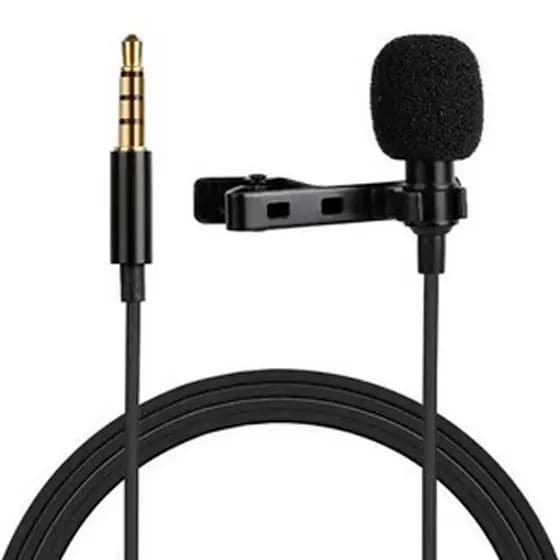 Microfone de Lapela Profissional 3,5mm P3 Stereo para videos Mic-Tiktok