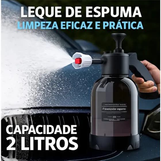 Snow Foam Pressão Manual 2L Profissional Pulverizador Borrifador Spray Limpeza Jardim Regar Espuma