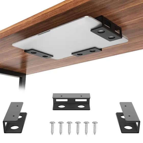 Suporte Notebook Embaixo da Mesa com Parafusos Organizador Home Office
