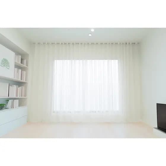 Cortina Voil Branca 3 x 3,00 Decorativa - Para Quarto/Sala e Escritório