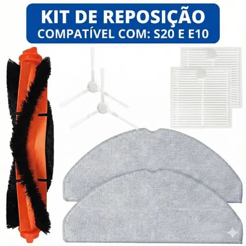 Kit Acessórios para Robô Aspirador Compatível com S20 D106