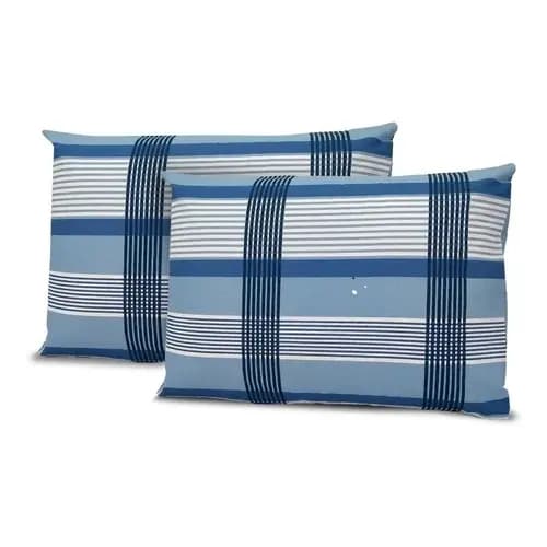 Kit Revenda Lojista 2 Fronhas Percal estampada 100% Algodão Linha Premium Sortida 70x50cm Oferta