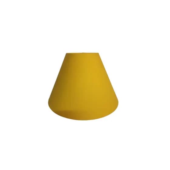 Cúpula de Abajur 10x25x17 Tecido Amarelo Luminaria