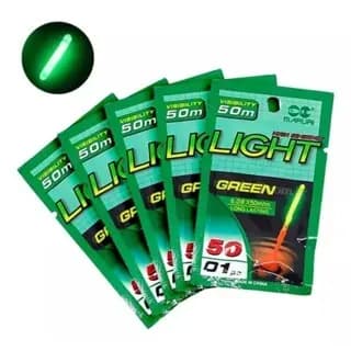 Kit 10pçs Bastão Luminoso Luz Química Pesca Noturna 6x50mm