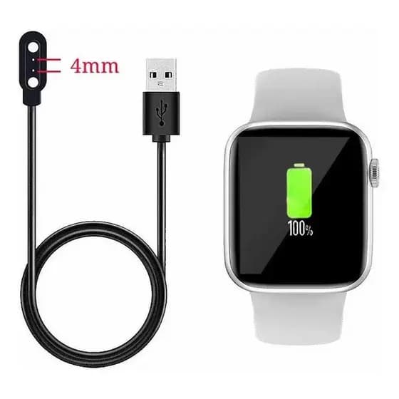 Carregador Cabo USB Smartwatch Original W26 HW16 IWO 12 Lite W34S X8