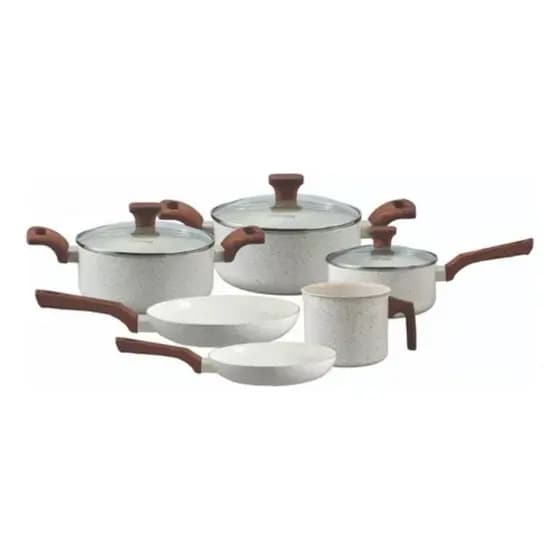 Jogo de Panelas 6 Peças de Indução Com Revestimento Ceramico Pratic Cook Mimo Style
