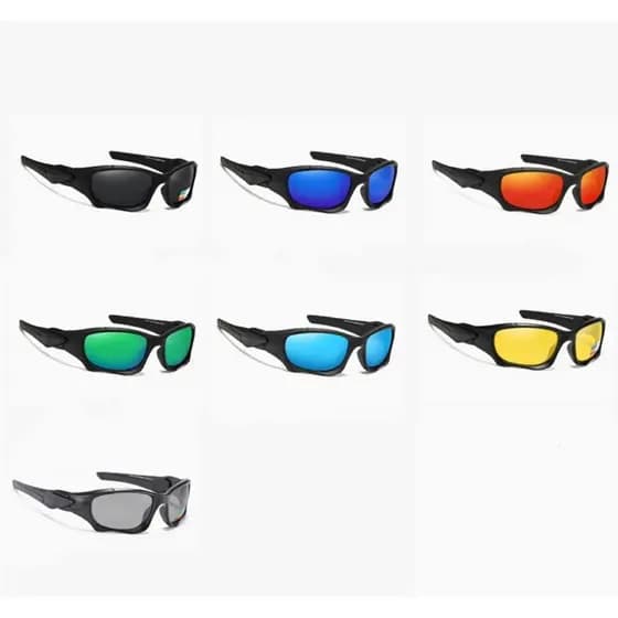 Óculos de sol para dirigir, andar de bicicleta, esportes ao ar livre, pesca, armações grandes
