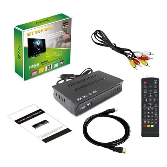 Conversor TV Digital Full HD 1080p com USB, HDMI e Controle Remoto
