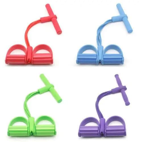 Tubos Pedal Elástico Corda de puxar com Alça Expansor para Cintura Abdômen Braço Esticável