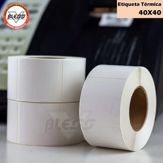 12 Rls Etiqueta 40x40 Térmica