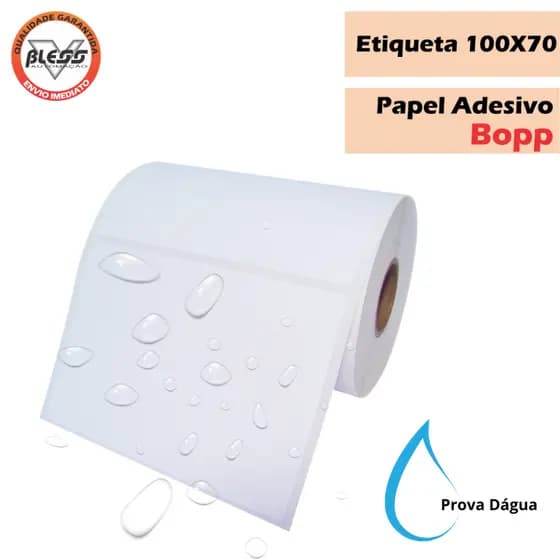 Etiqueta BOPP 100x70 - 05 Rolos