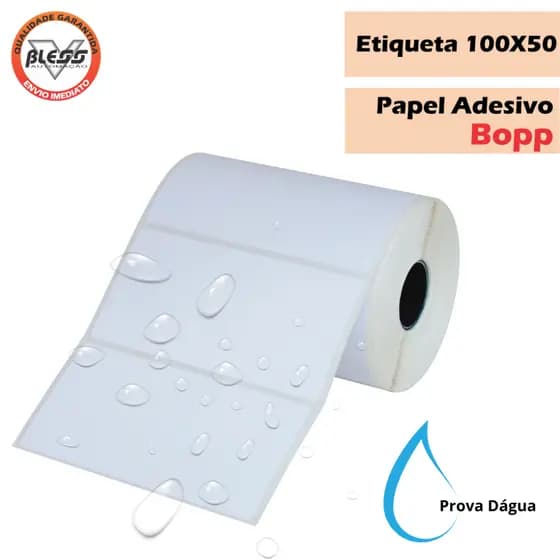 Etiqueta BOPP 100x50 - 05 Rolos
