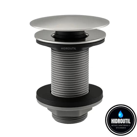 Válvula Click Botão Inox Cromado Lavatório Cuba Lavabo Inteligente ABS 7/8