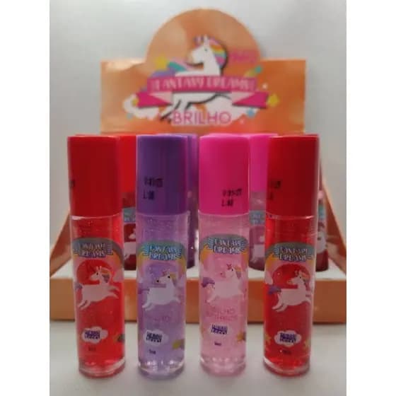 Brilho Labial Unicórnio Infantil Coleção Fantasy Dreams