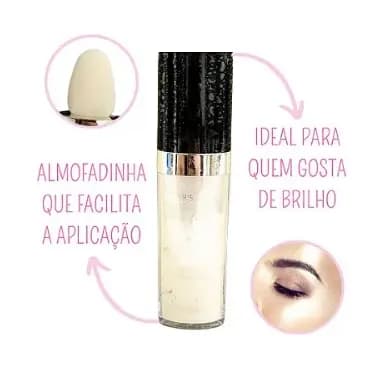 Pó Iluminador Facial Corporal C/ Aplicador para maquiagem em geral