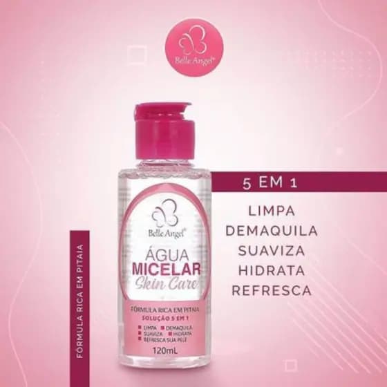Limpador facial e removedor de maquiagem Bele Angel ,250ml