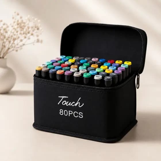 Kit Canetas Touch Ponta Dupla Coloridos Para Desenho Colorir Lettering
