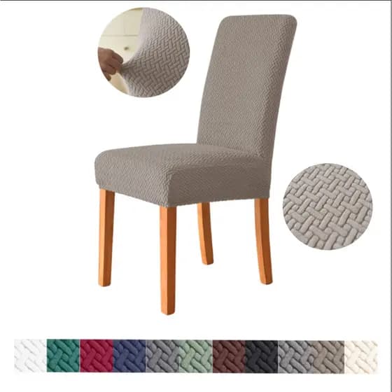 capa para cadeira de jantar Capa Elástica Para Cadeiras De Cozinha De Tecido Jacquard De Lã capa cadeira de jantar capa para cadeira capa de cadeiras kit 4 peças