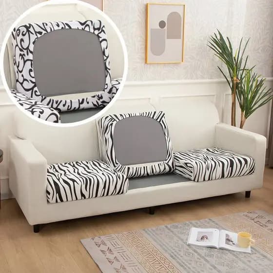 Impressão Sofá Assento Capa Elástico Seccional De 1/2/3/4 Lugares Pets Crianças Móveis Protetores Slipcovers Home Living Room Decoração
