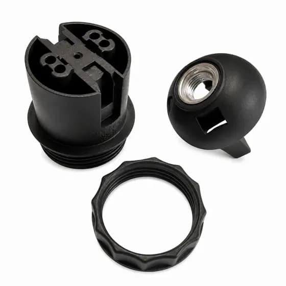 Kit 10 Soquete E27 para abajur engate rápido