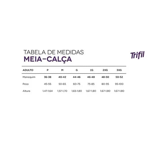 Meia Calça Fio 15 Trifil Plus Size Denier Tamanhos Especiais
