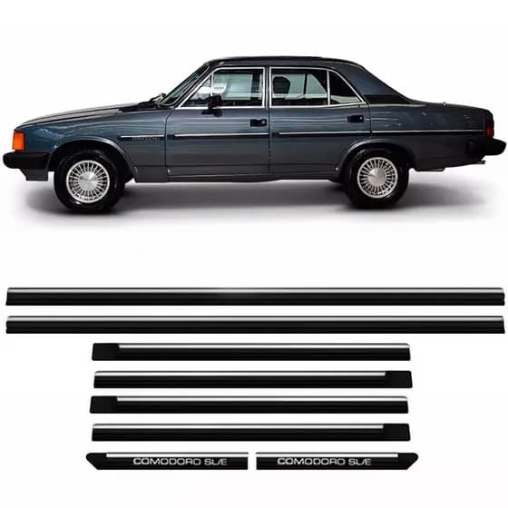 Friso Lateral Opala Comodoro Sle 1988 A 1990 4p