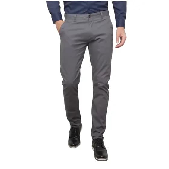 Calça de Sarja Masculina Slim - Elastano