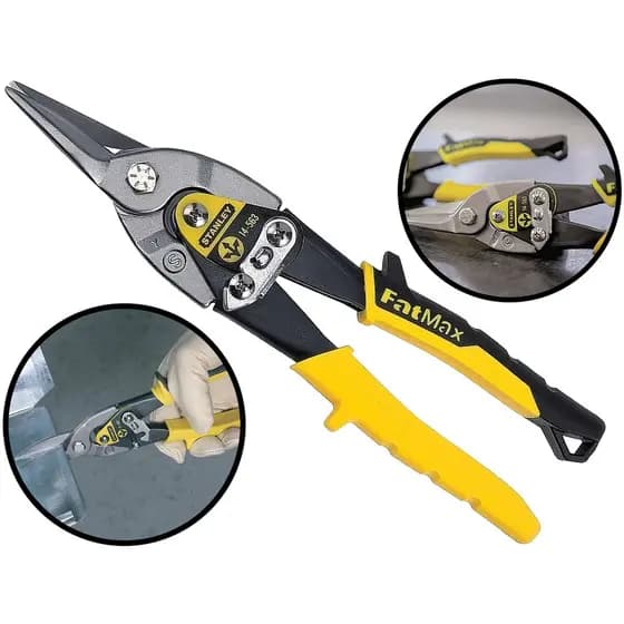 Tesoura Manual Aço Carbono P Cortar Chapa Corte Reto Stanley 14-563