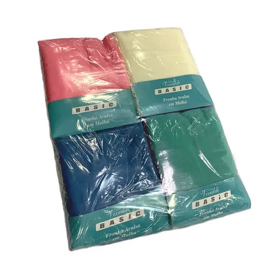 Kit Atacado 12 Fronhas Lisas Vivaldi Basic Sortidas 50x70cm