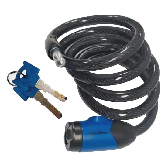 CORRENTE CADEADO TRAVA BICICLETA CHAVE AÇO BIKE MOTO ( 4,5 x 12 x 1500MM ) - MAX TRAVA