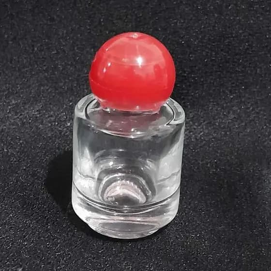 Kit 20 unid. Mini Frasco Vidro/Vidrinho 05ml tampa Bola ou Diamante- Aromatizante-, óleo de unção.